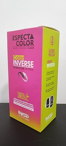 BysPro Color Inverse Espectacolor - Botellas de 2 pasos para el cuidado del color del cabello, BYS Pro Extractor de Tinte 2 Pasos