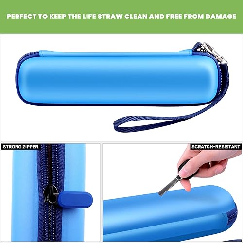 Miniatura 5 de Funda de viaje para Lifestraw de acero personal para purificación de aguas residuales, senderismo, mochileros, equipo de campamento, bolsa