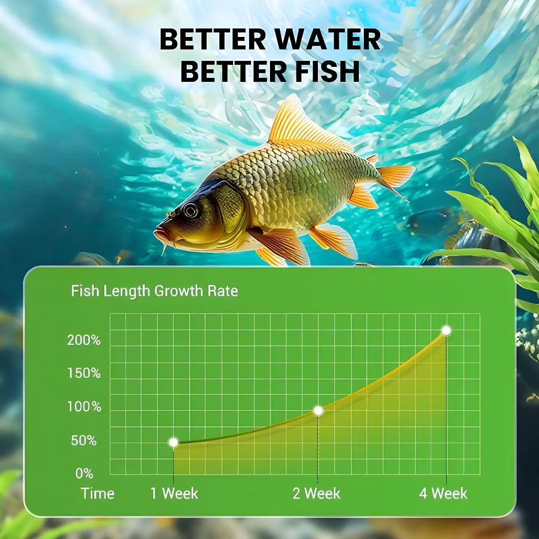 Aquatic Cleaning Powder 100gm (Pack of 2), Aquarium Water Purifier Algae & Moss Remover Powder, Fish-Safe - Crystal Clear Water & Healthy Fish, Water Treatment 1