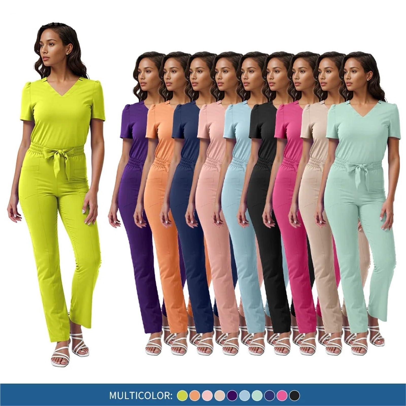 Uniforme Sanitario Mujer Beauty Salon Work Uniform Women Short Sleeve SPA Workwear Pet