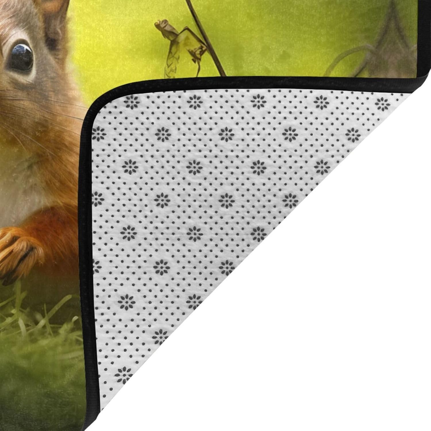Cute Little Squirrel Printed Anti-Slip Floor mat Carpet Rug 72"x48" for Living Room Office Coffee Table Bed Balcony