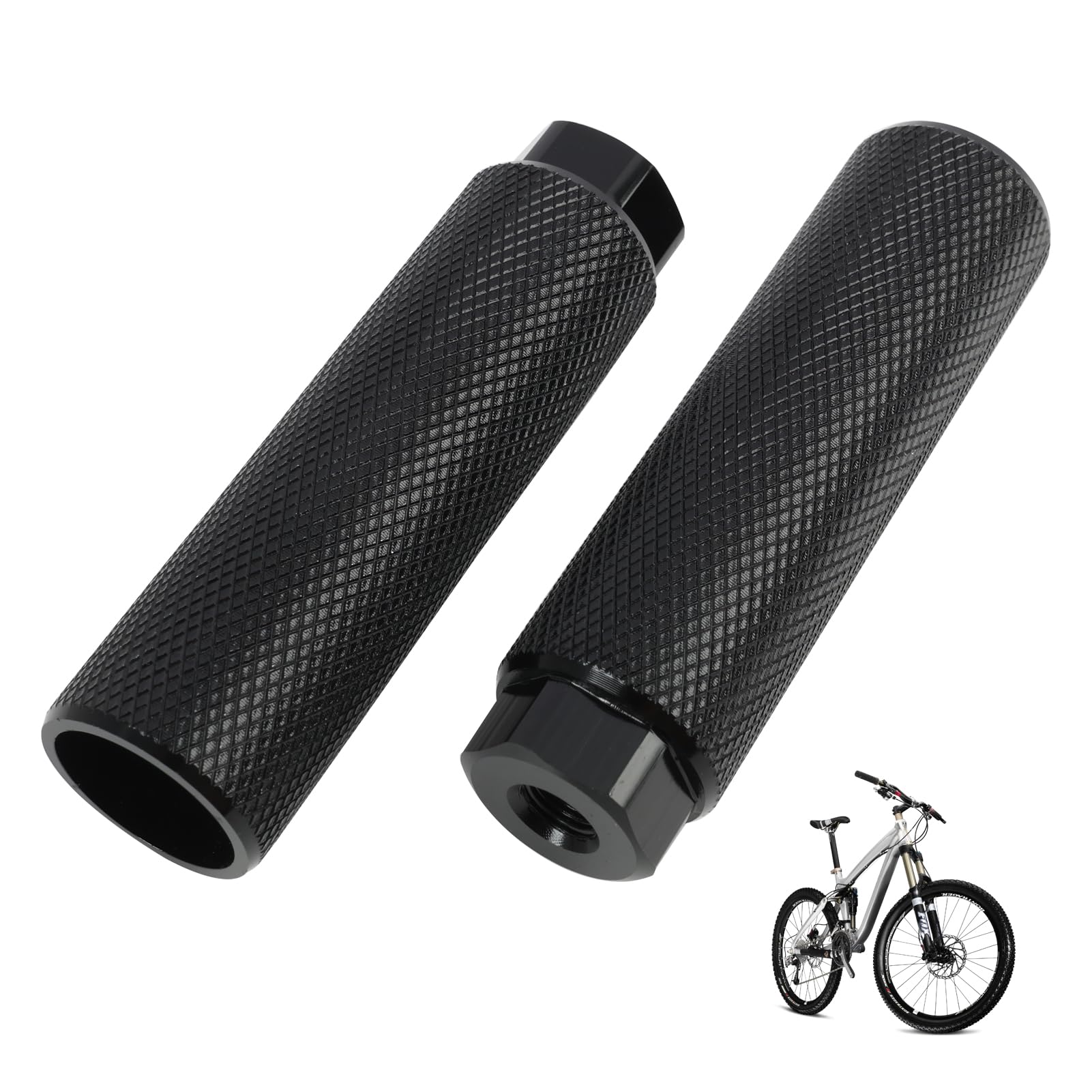 Pédales De Vélo Pliantes Antidérapantes – Plastique Dur, Axe Acier, 9,1x9,4 Cm, Noires, Pour Vélos Pliants (1 Paire)