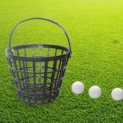Miniatura 3 de SM SunniMix Cesta irrompible para pelotas de golf, contenedor de pelota de golf con mango y soporte para pelotas que contiene 2550100 pelotas de