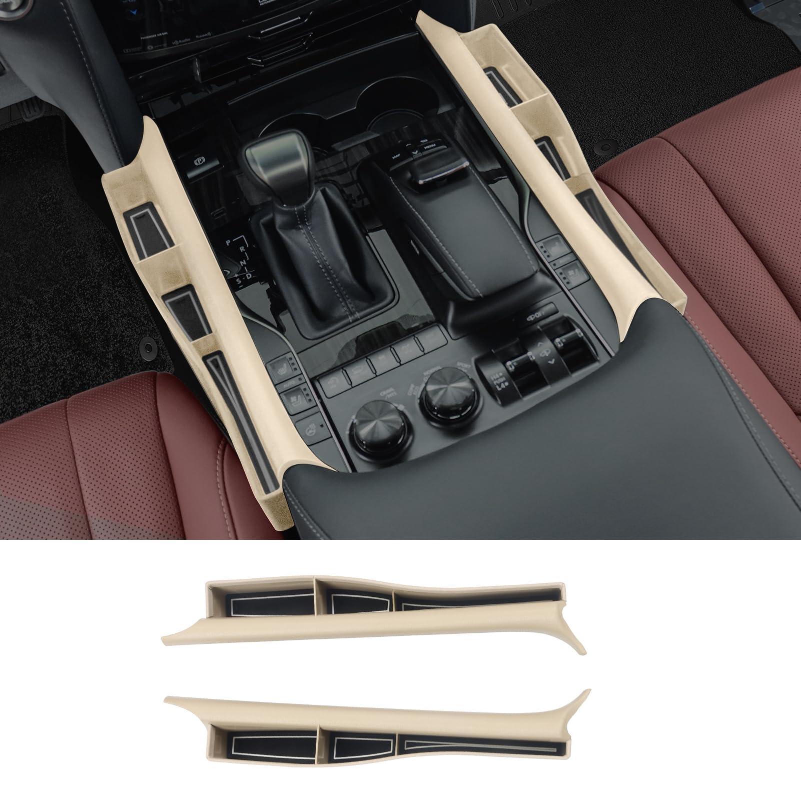Boîte de rangement de siège pour Lexus LX570 et LX450d de 2016 à 2022