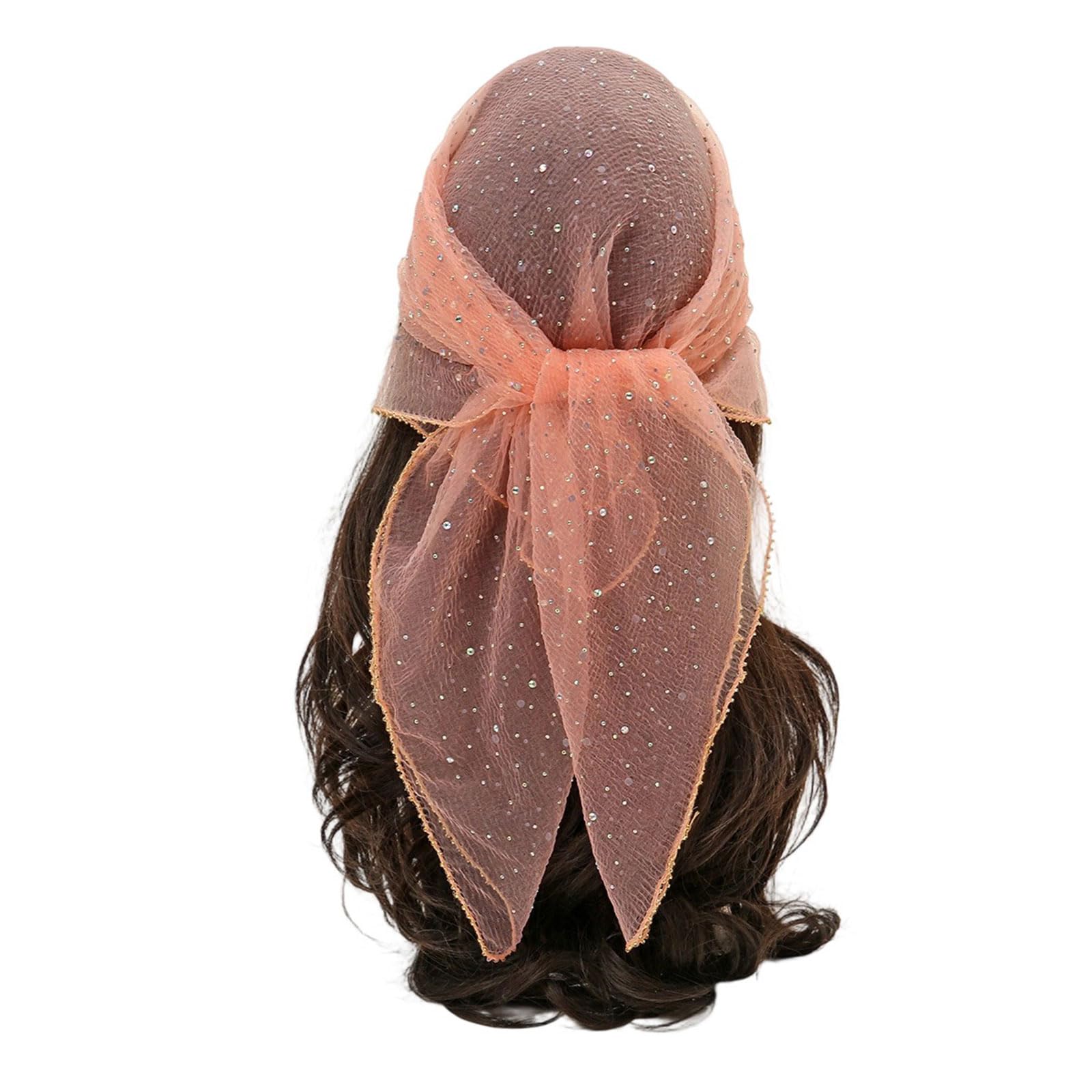 MICFENY Sparkling Gemstones Embellished Head Wrap Multiple Ways To Wear For Her Stylish Daily Wear