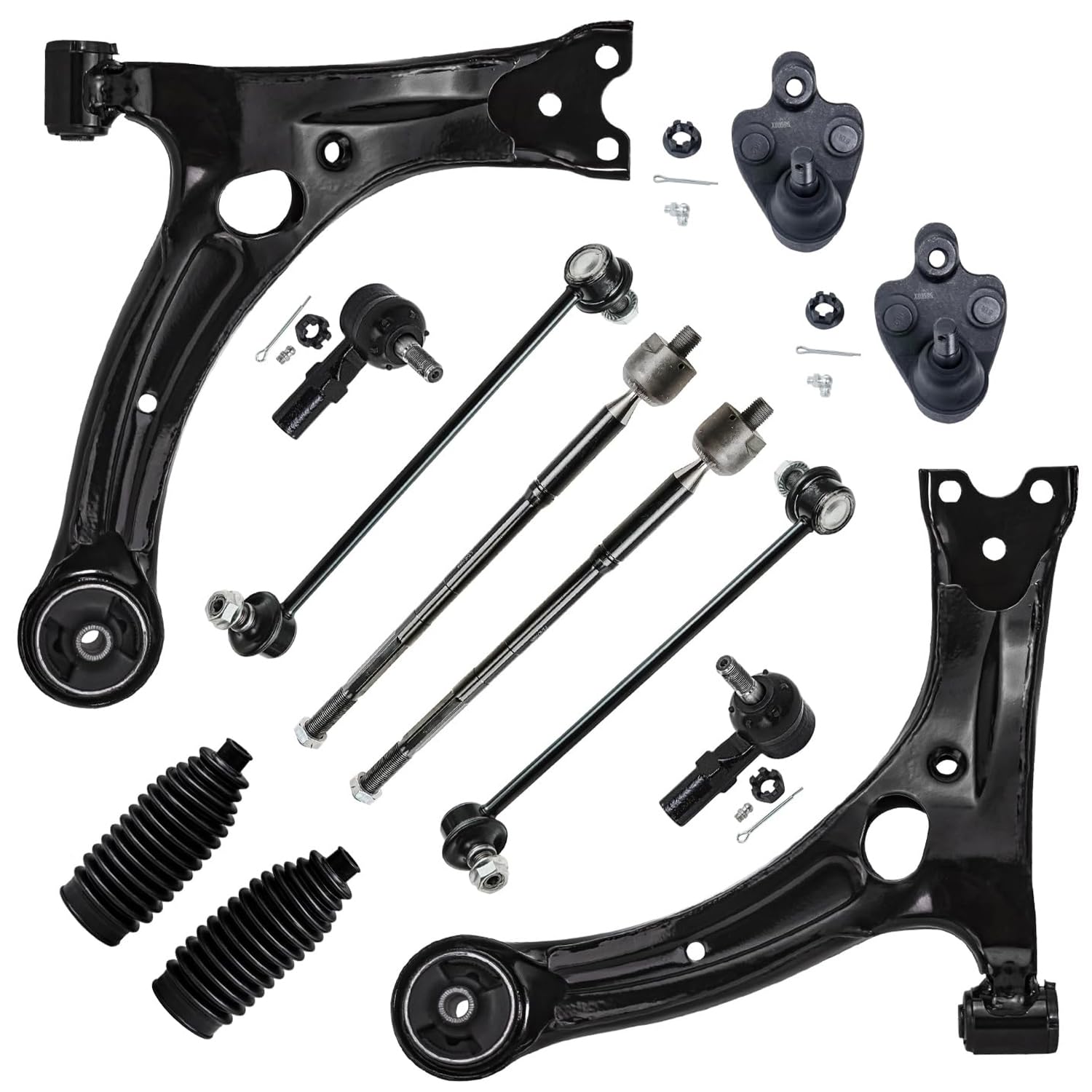 Detroit Axle - FWD Front 12pc Suspension Kit for Toyota Matrix Pontiac Vibe