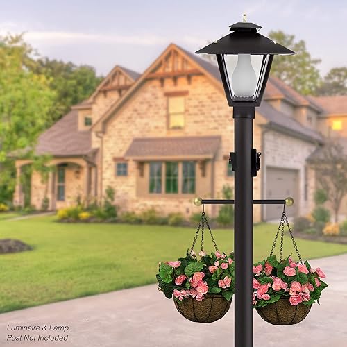 Miniatura 4 de Solus PB-3 - Paquete de accesorios de poste de lámpara para exteriores de 120 V, incluye interruptor automático de sensor de luz de fotocélula del