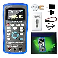 Vista 1 de Medidor LCR Precisión 0.3% Puente eléctrico digital de mano con pantalla TFT Probador de capacitancia multímetro multifunción de inductancia