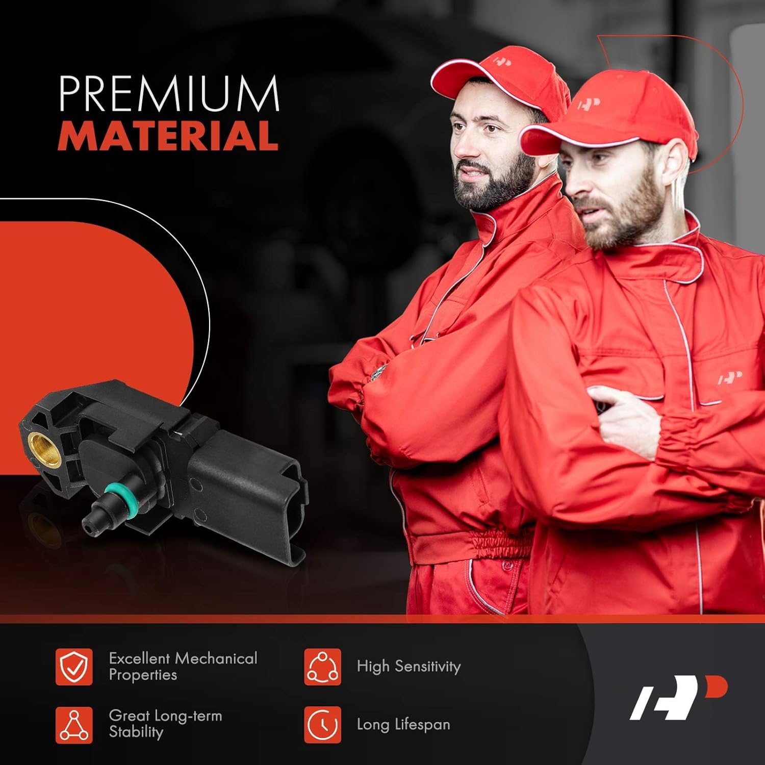 A-Premium Manifold Pressure (MAP) Sensor [3 Pins] Compatible with Land Rover Range Rover 2010-2013, Range Rover Sport 2010-2013, LR4 2010-2016 & Jaguar F-Type, XF, XFR, XJ, XFR-S, XJR, XK, XKR, XKR-S