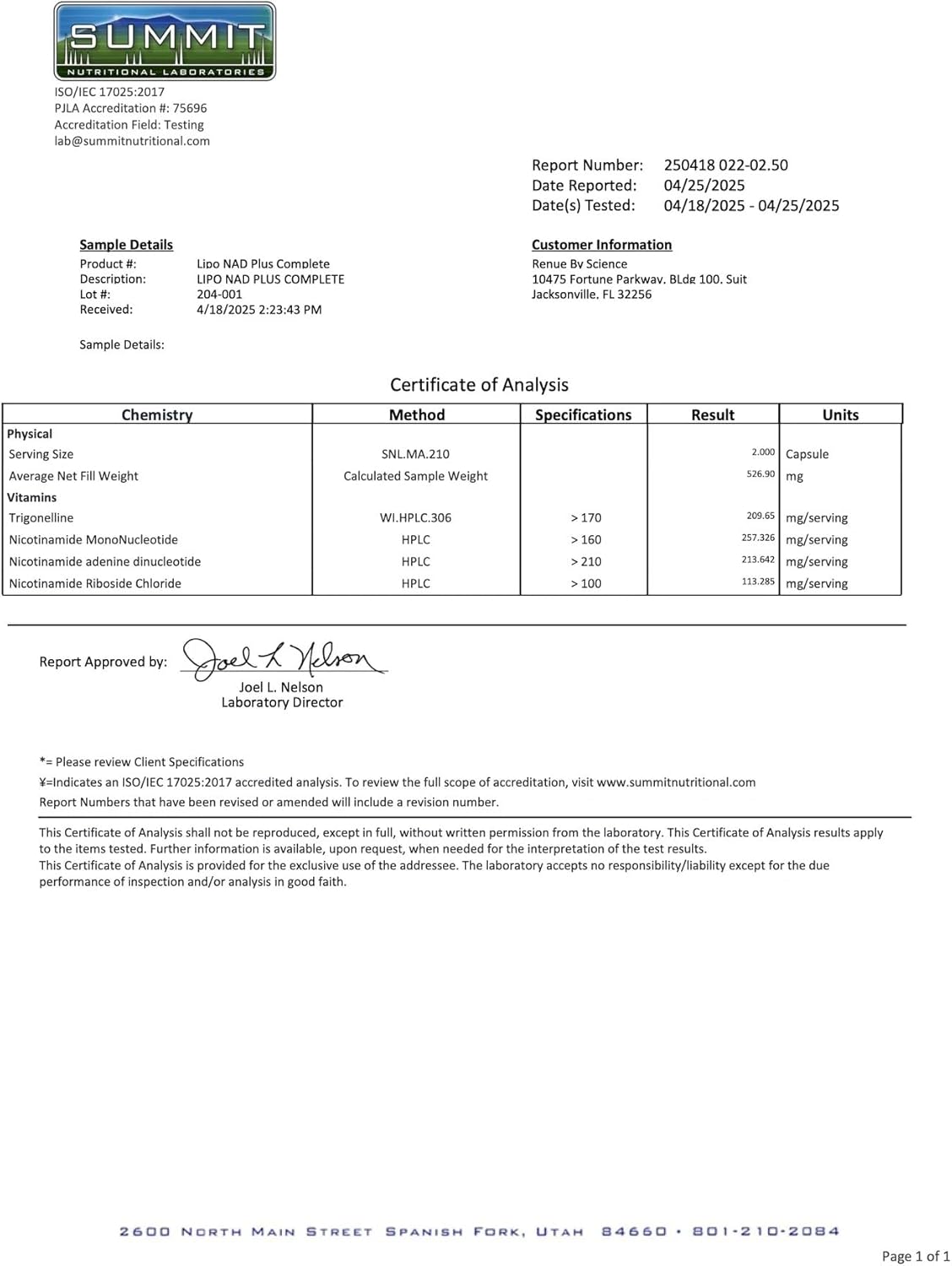 RENUE by Science Nicotinamide Riboside | High Strength Liposomal NAD Supplement | 90 Nicotinamide Capsules - 300mg Nicotinamide Riboside per Serving | Manufactured in The USA Third-Party Tested - Image 6