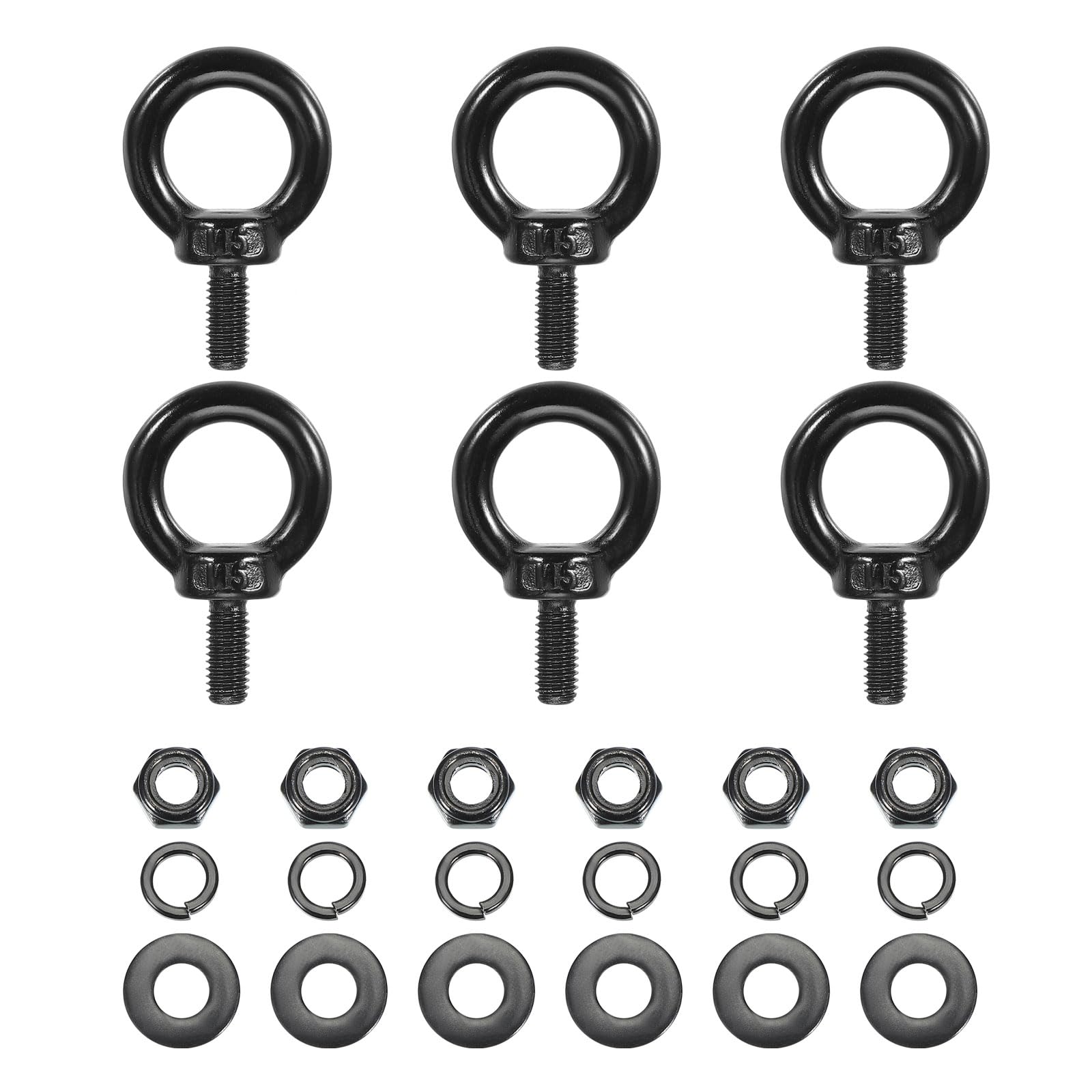 PATIKIL M5x12mm Lifting Shoulder Eye Bolt
