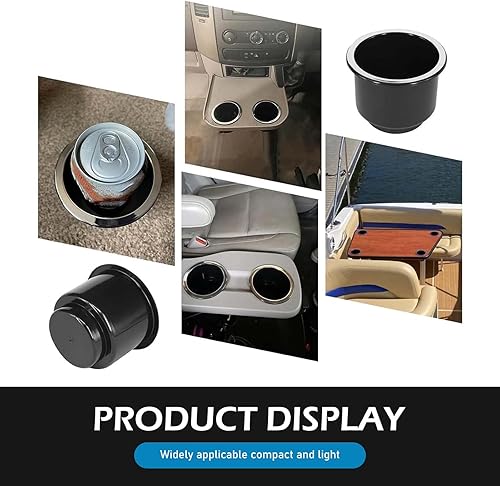 Miniatura 5 de 2 portavasos de automóvil, soporte empotrado para vasos de plástico, accesorios de repuesto para portavasos de gran capacidad, universal para RV,