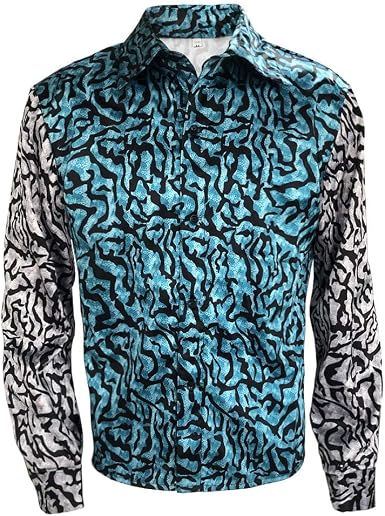 Joe Exotic Sequin Shirt Luxury Button 