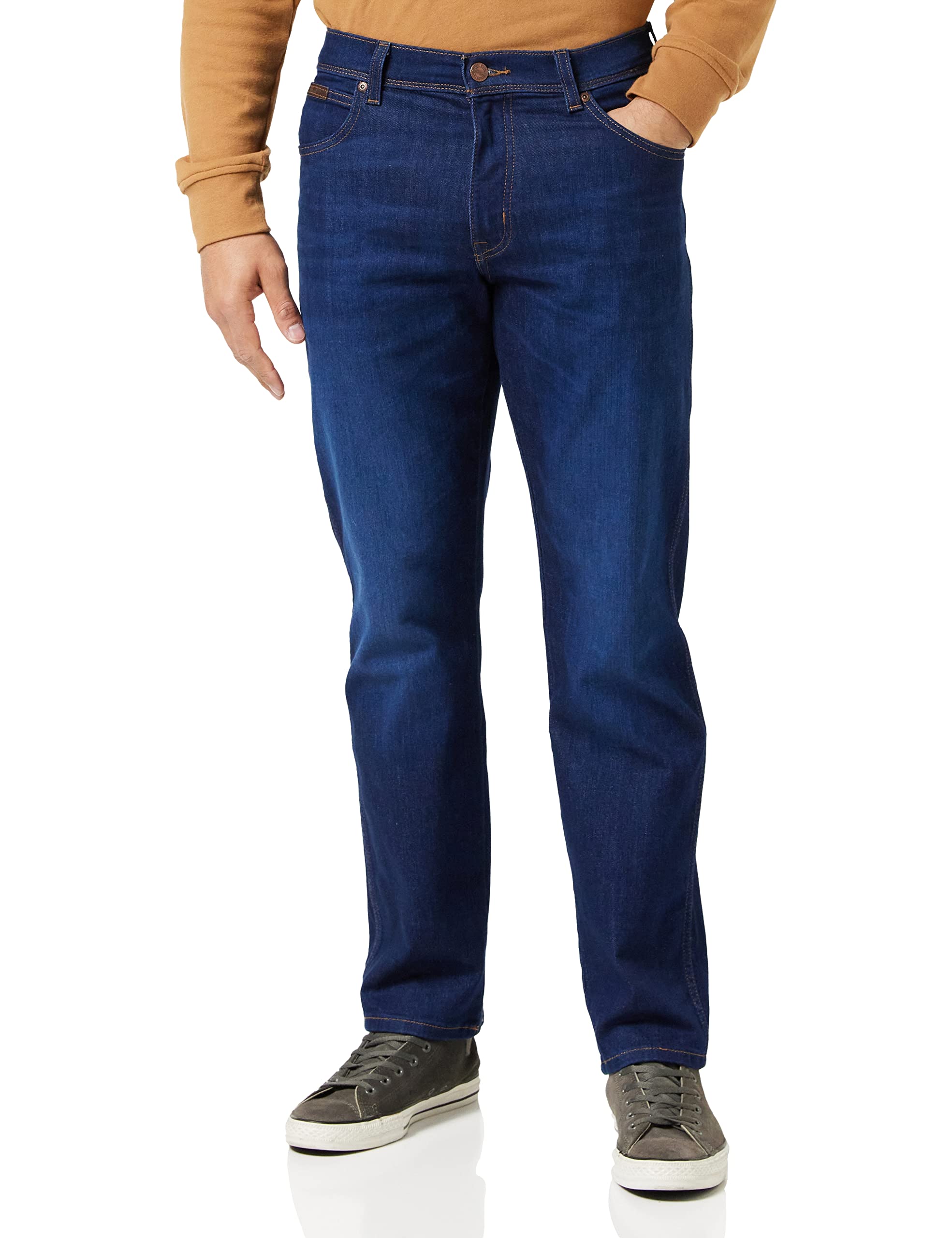 Wrangler Men's Texas Contrast Straight Jeans, Comfort Zone, 30W / 32L