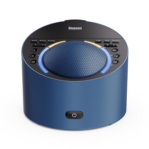 Sound Machine & Night Light, Premium Metal Shell with 3inch