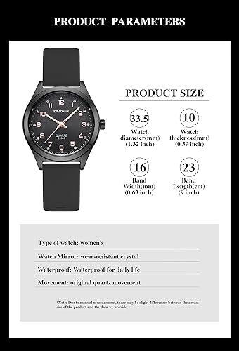Miniatura 5 de Waterproof Analog Nurse Watch for Women Nurses, Nursing,Easy to Read Comfortable Silicone Band Quartz Watches Gifts for Women