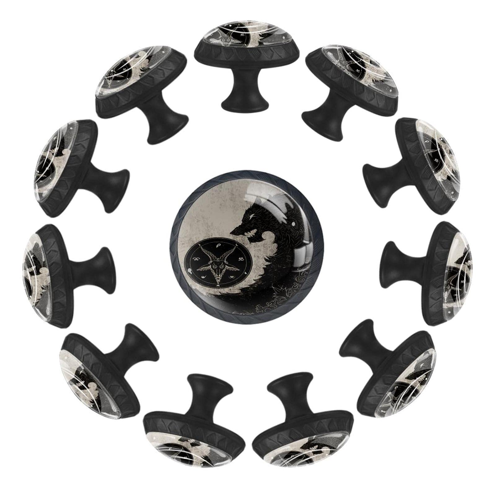 Boutons de tiroir ronds 35mm poignée de meuble commode chambre lot de 12