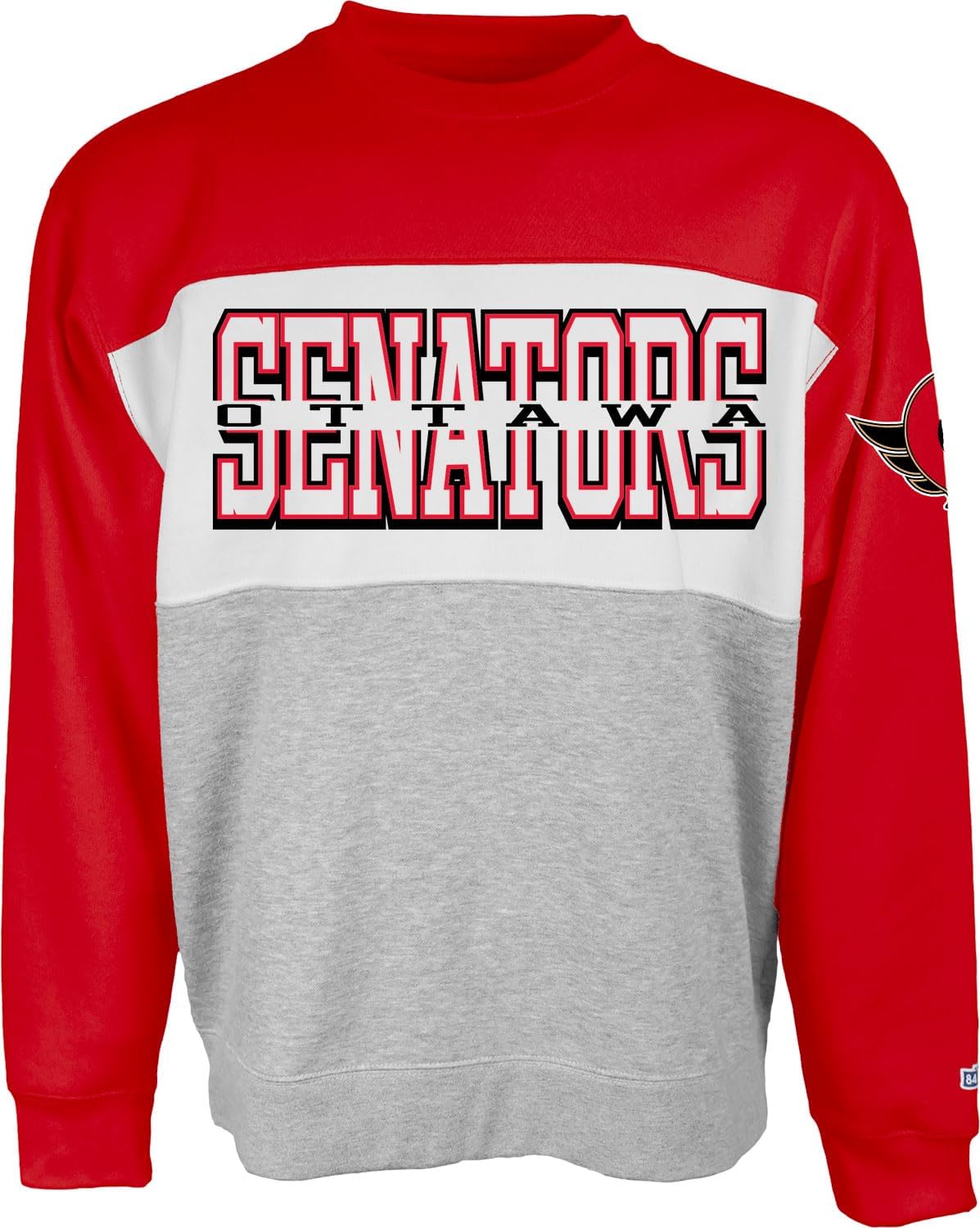 Blue 84 NHL Officially Licensed Colorblock Crewneck Sweatshirt