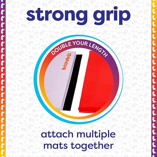 Miniatura 6 de Antsy Pants - Colchoneta de gimnasia, fácil de limpiar, resistente, plegable para niños, acolchada, ligera, portátil, asa de transporte, equipo de