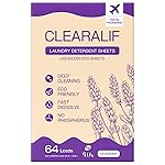 CLEARALIF Laundry Detergent Sheets, Lavender, 64 Load, CLEARALIF Laundry Detergent Strips Eco Friendly & Hypoallergenic