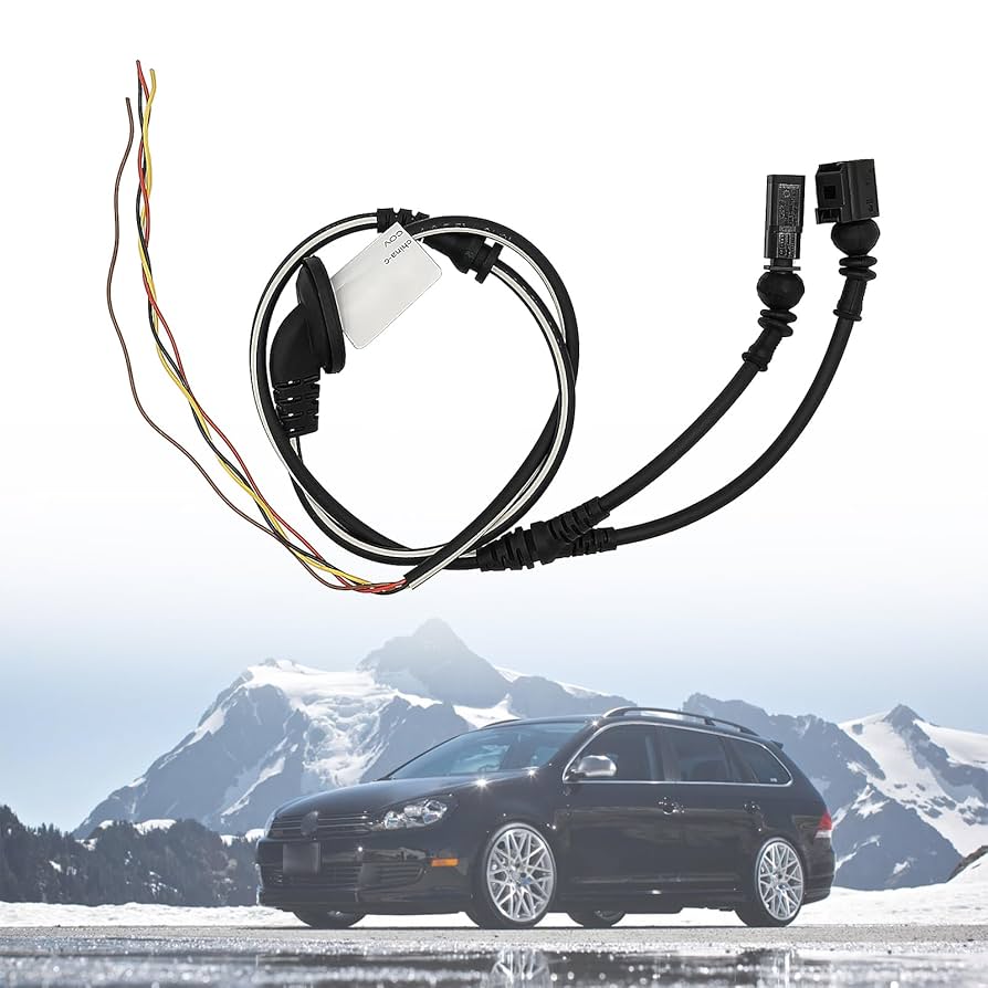 ABS Wheel Speed Sensor Plug Pigtail Connector 2-Pin For VW Golf GTI Jetta Beetle