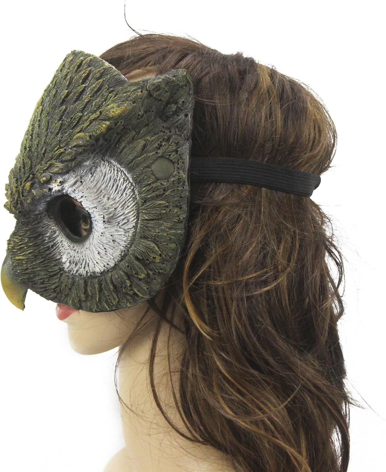 1Pcs Owl Mask Half Face Animal Mask Halloween Owl Mask for Halloween Easter Christmas Costume Party Cosplay Props