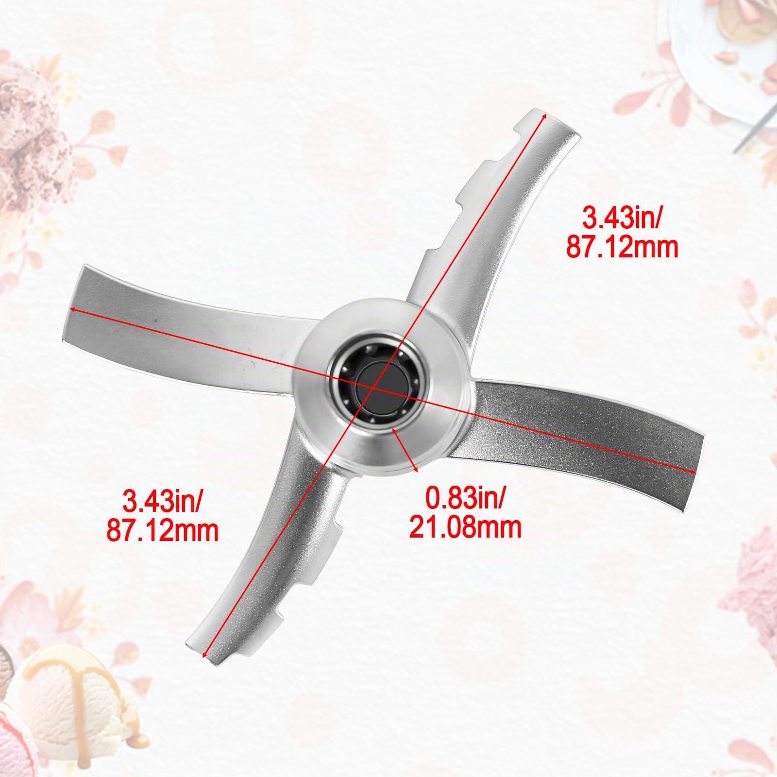 Lame de rechange compatible avec les machines à crème glacée Nin-ja Creami NC300, pièces de rechange pour Nin-ja Ice Creami Accessoires CN301CO, CN301CCO, CN305A