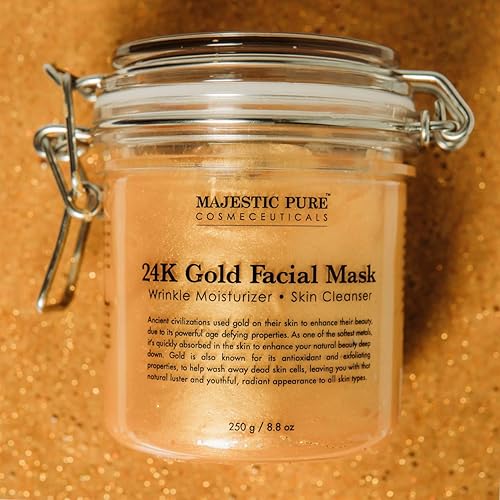 Miniatura 2 de Majestic Pure Máscara facial de oro para ayudar a reducir la apariencia de líneas finas y arrugas antifaz de oro antiguo 88 oz