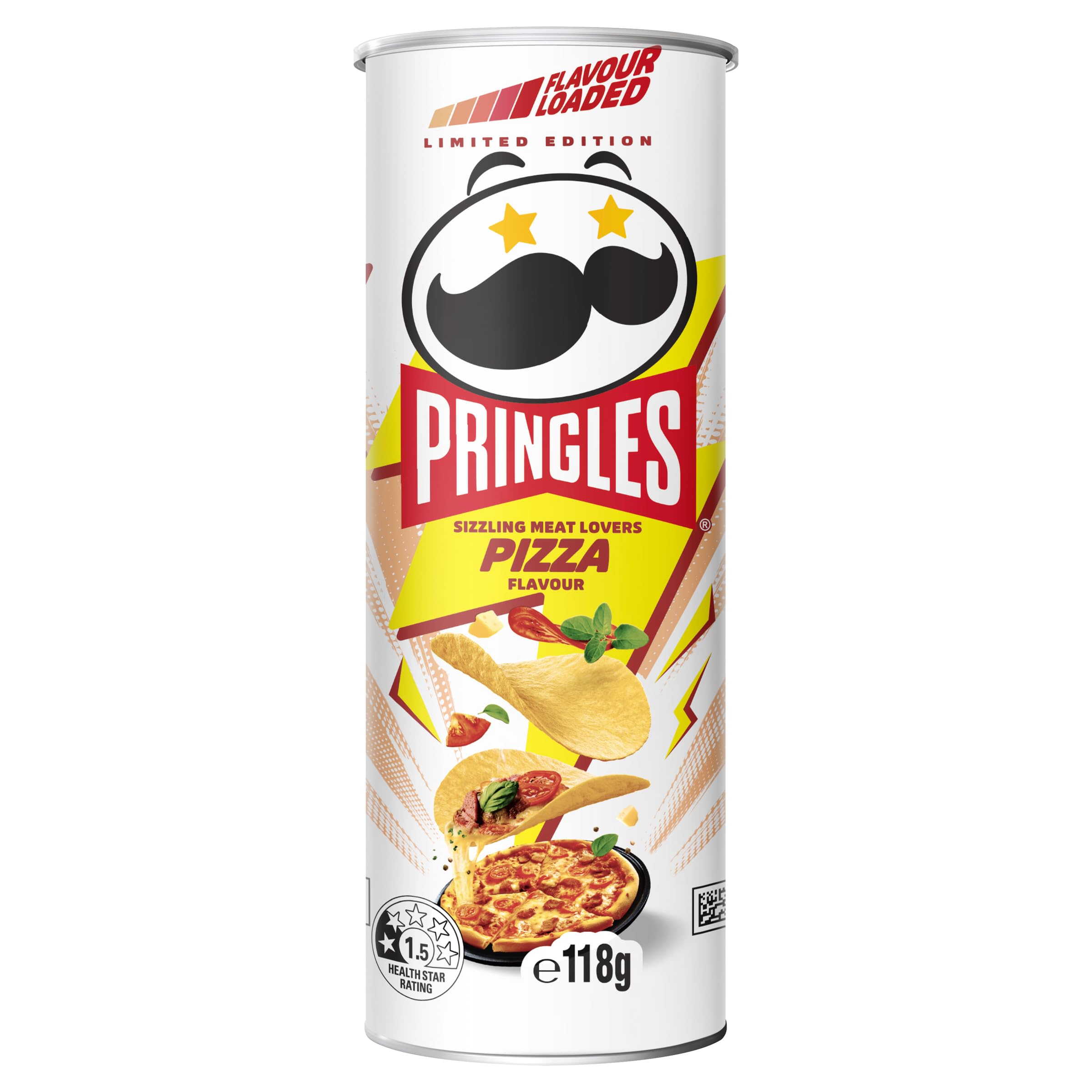 Pringles Meat Lovers Pizza Flavour Potato Chips 118g