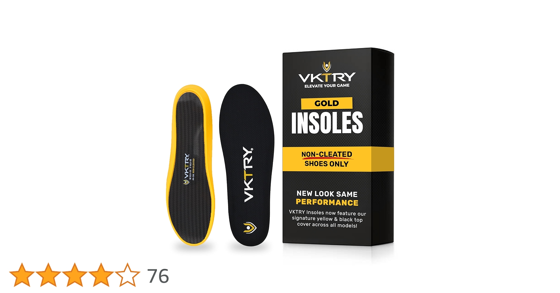 VKTRYインソール VKTRY Silver VK Shock-Absorbing Performance Orthotic Insoles