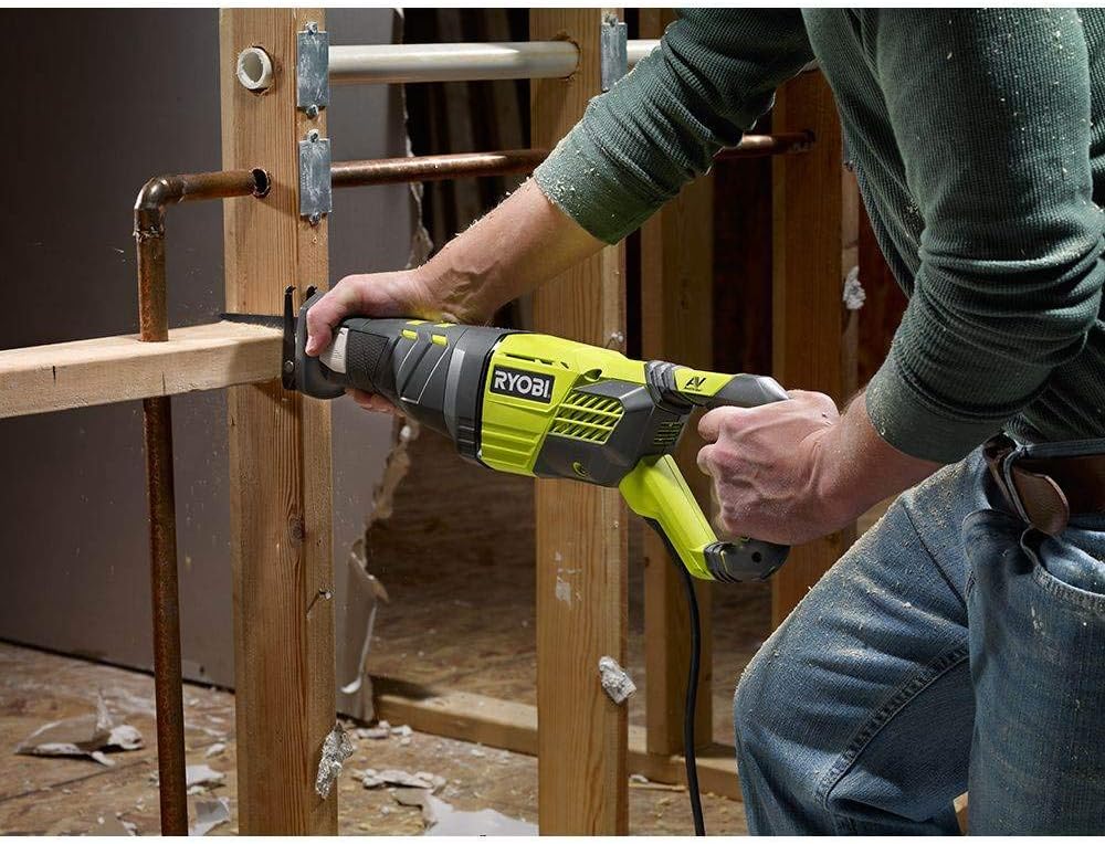 Ryobi ZRRJ186V 12-Amp Corded Reciprocating Saw (Renewed)