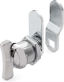 5/8" Twist Lock Cylinder, Chrome Finish, 1 1/4" Cam and Offset Cam