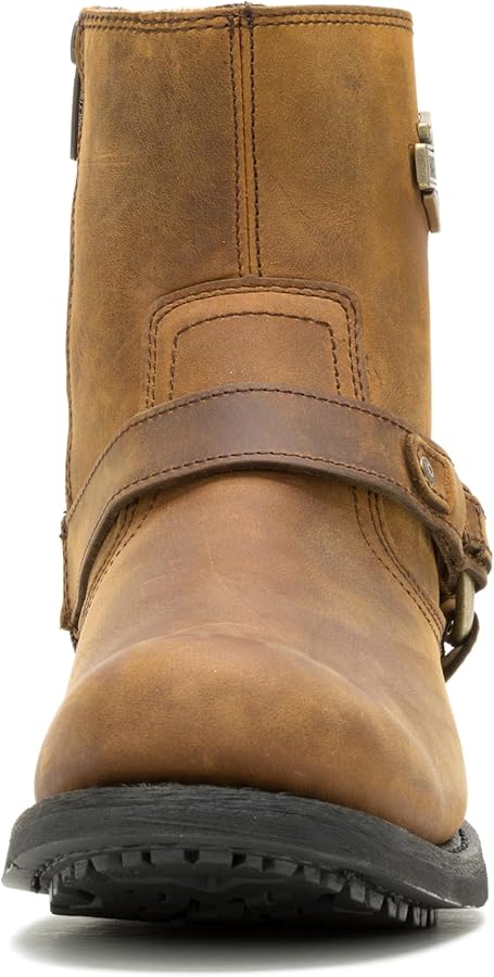 Amazon | [Harley-Davidson] Scout Black 7-Inch Leather Boots, Side