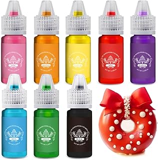 Oil Based Food Coloring 8 Colors Set,Food Grade Edible Dye for Cake Cookie Sugar Decorating Gluten Free Flavorless Concentrated Oil Food Color-6g/Bottles