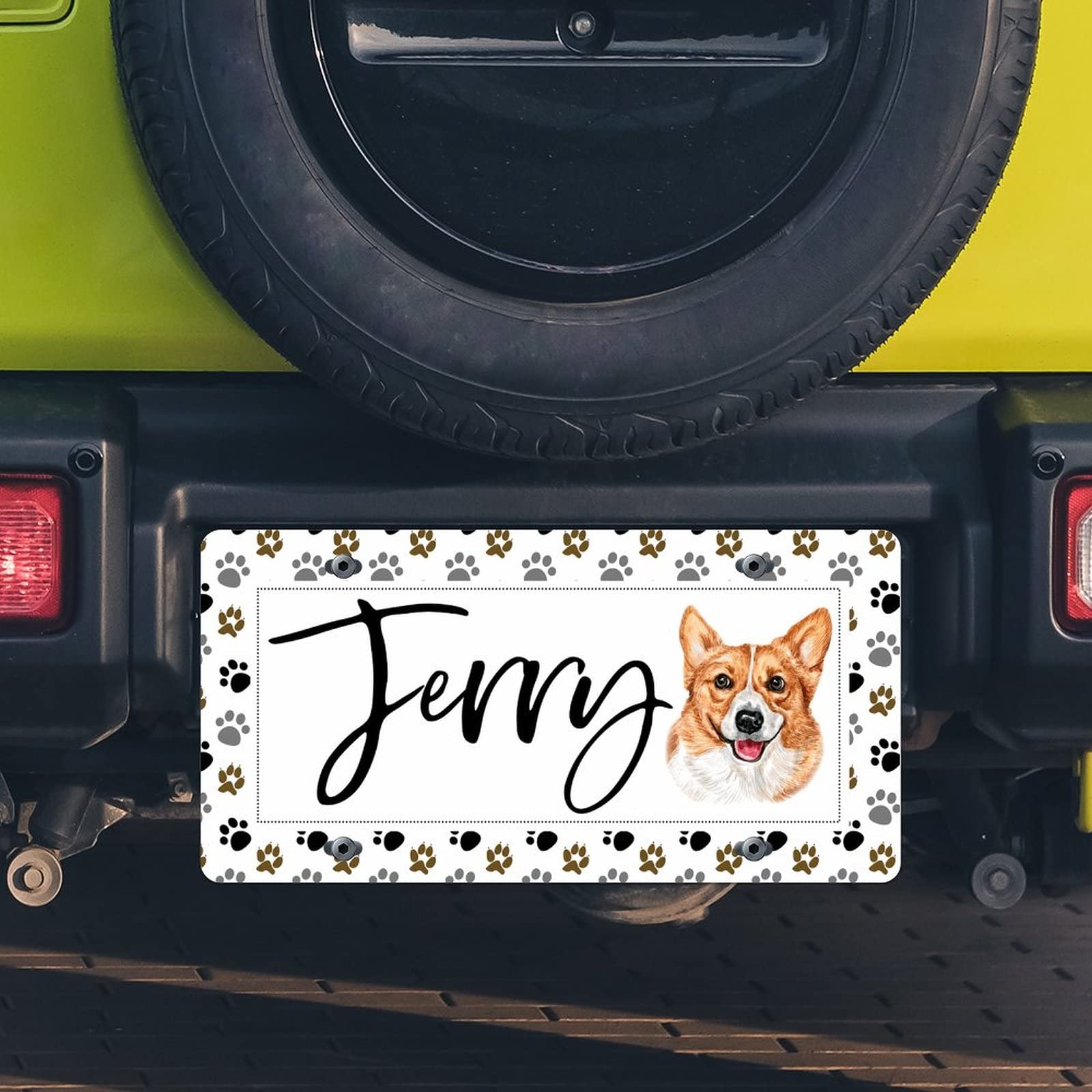 2PCS Premium Matte Black License Plate Frame, Stainless Steel License Plate Cover Auto Accessory