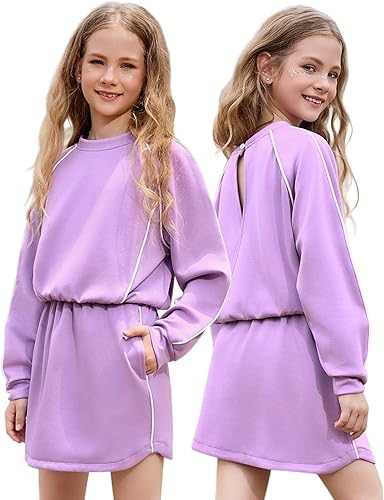 Girl Cropped Tracksuits 2 Piece Long Sleeve Skirt Sets Jogger Sweatshirt Open Ba