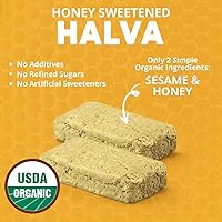 Vista 2 de Oh, Dios! Barras orgánicas Halva - Apto para paleo, sin aditivos, azúcar refinado o edulcorantes artificiales, 1.41 onzas cada una, paquete de 16