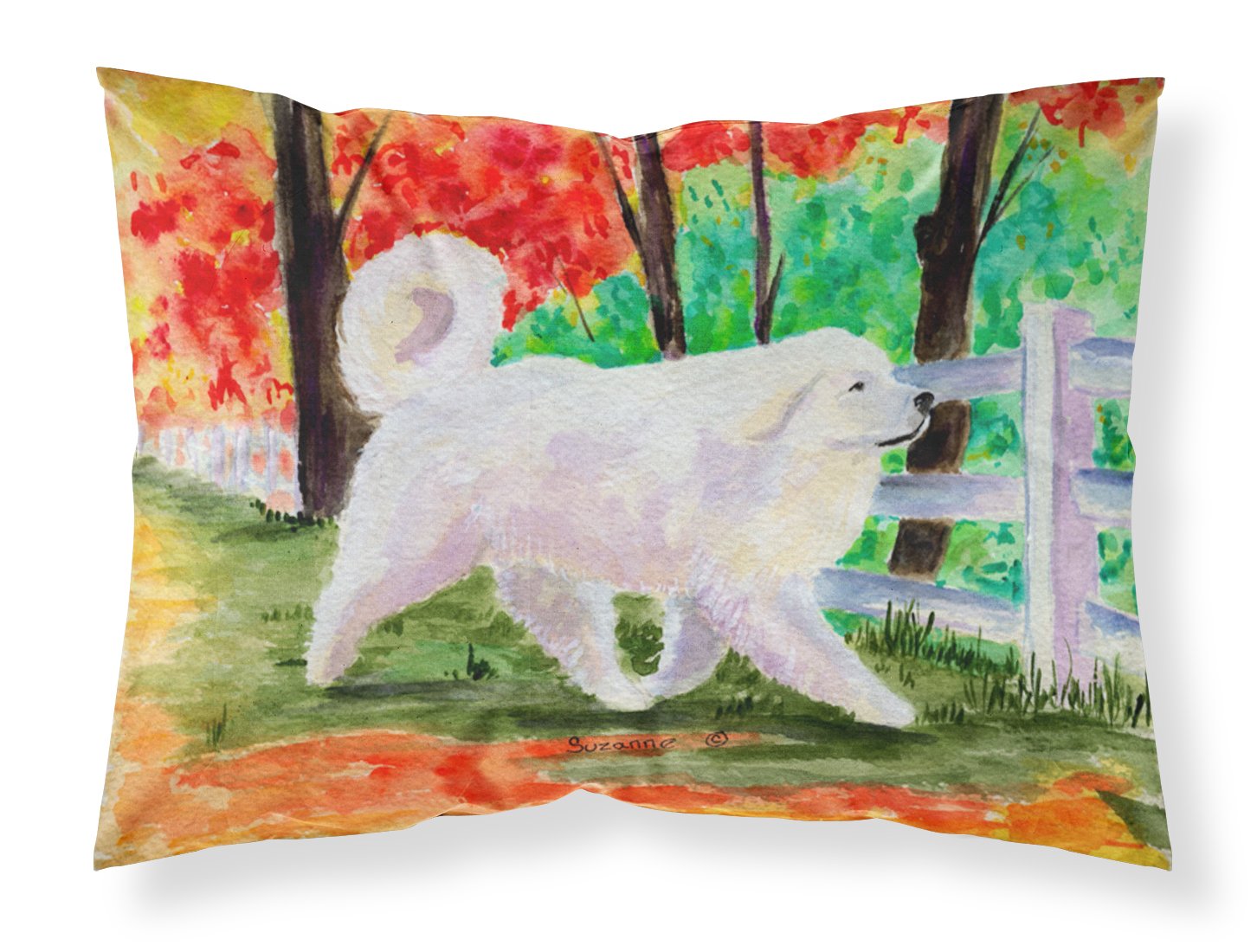 Taie d'oreiller anti-humidité grand format avec motif chien Montagne des Pyrénées multicolore