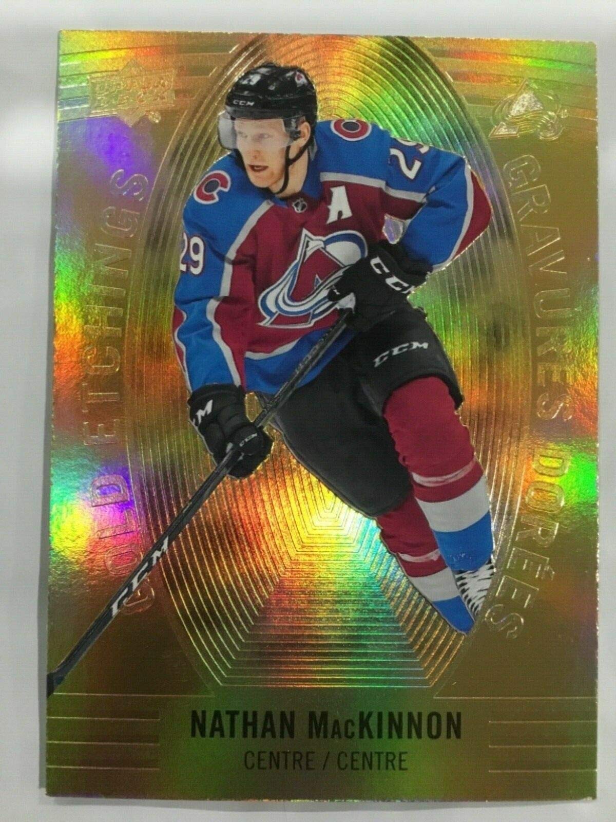 2019-20 Tim Hortons Gold Etchings Parallel GE-2 Nathan MacKinnon :  Amazon.ca: Toys & Games