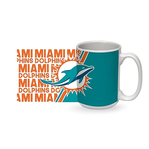 Dolphins 15oz Coffee Mug — officially licensed fan gear