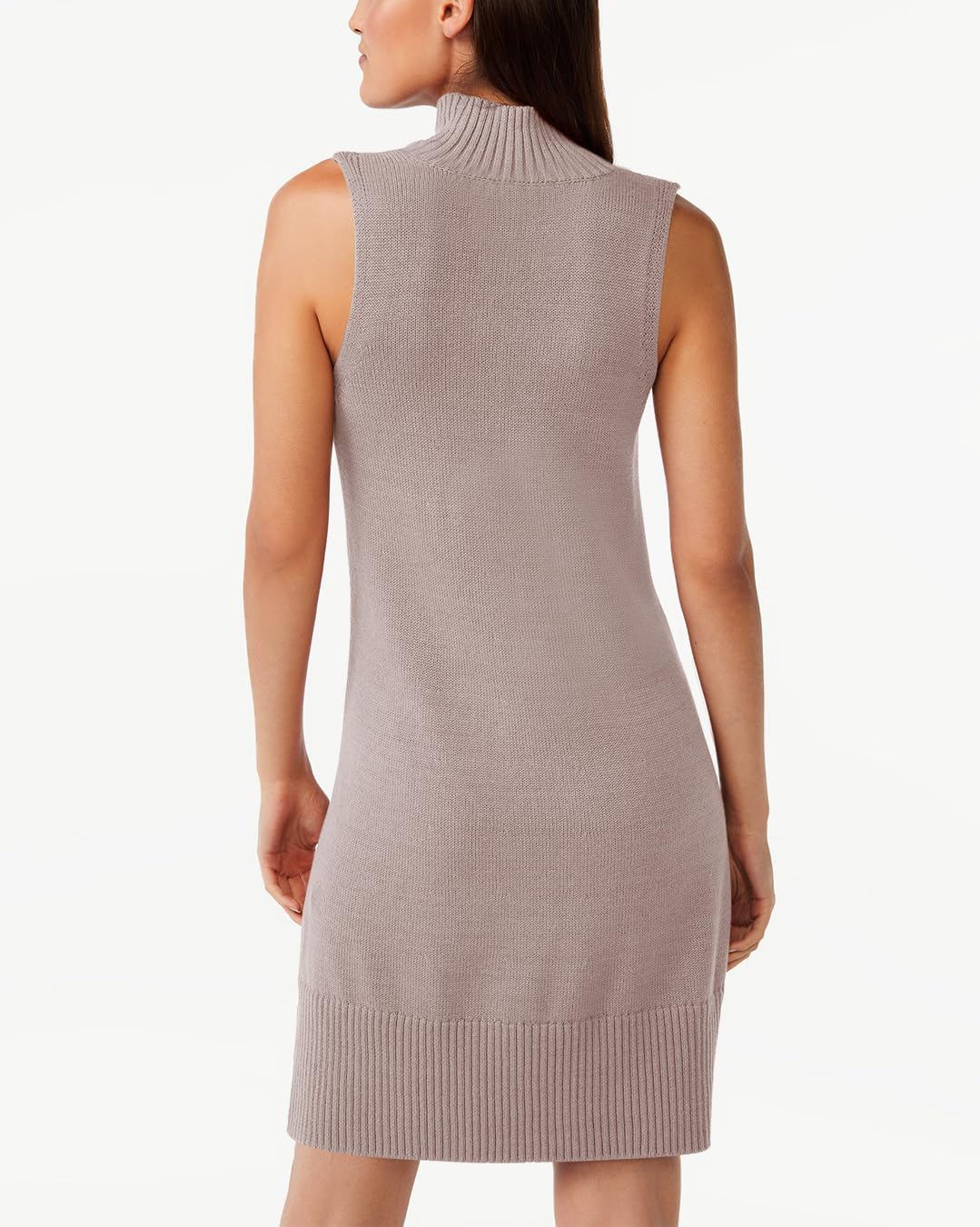 Chang Yun Women's Sleeveless Turtleneck Sweater Dresses 2025 Casual Knit Pullover Sweaters Dressy Bodycon Tank Mini Dress - Image 2