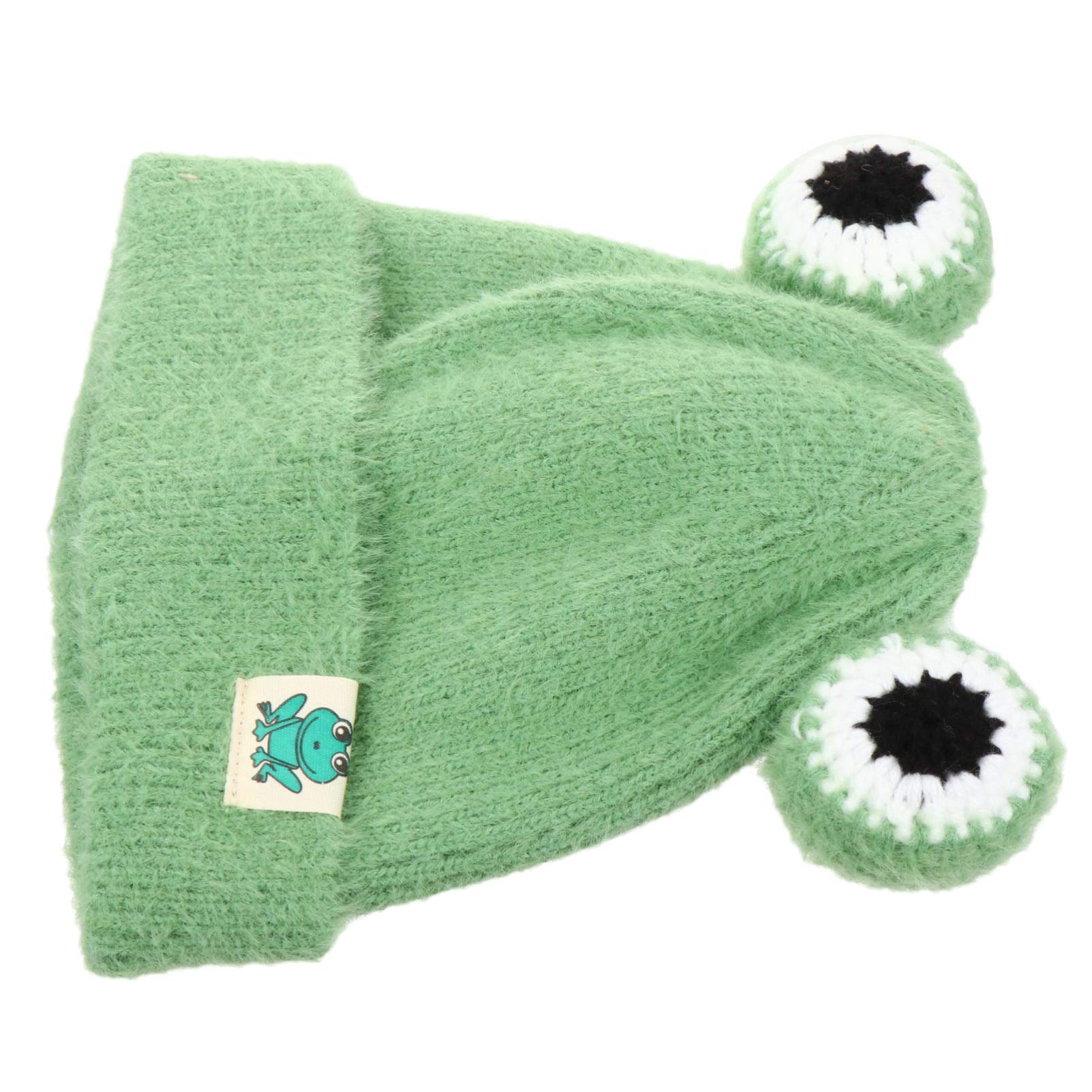 ABOOFAN Frog Hats for Kids Crochet Hat Frog Baby Winter Warm Knit Hat Infant Toddler Kid Crochet Beanie Cap (Green)