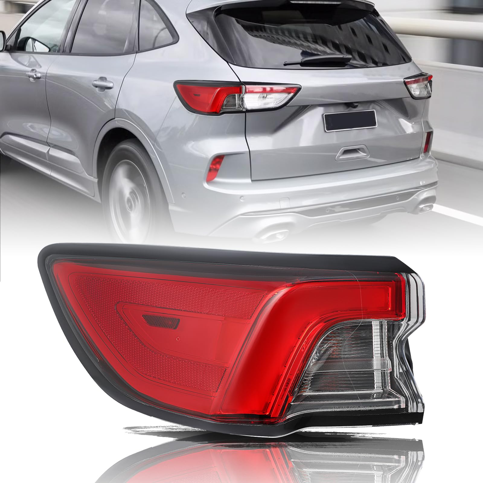 Aosky LED Tail Light Assembly Compatible with 2020 2021 2022 Ford Escape
