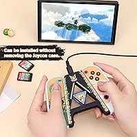 Vista 2 de DLseego Joycon Speed Charging Grip for SwitchSwitch OLED, Portable Gaming Comfort Grip Handle Joystick Remote Controllers V-Shaped Anti-Slip Handle