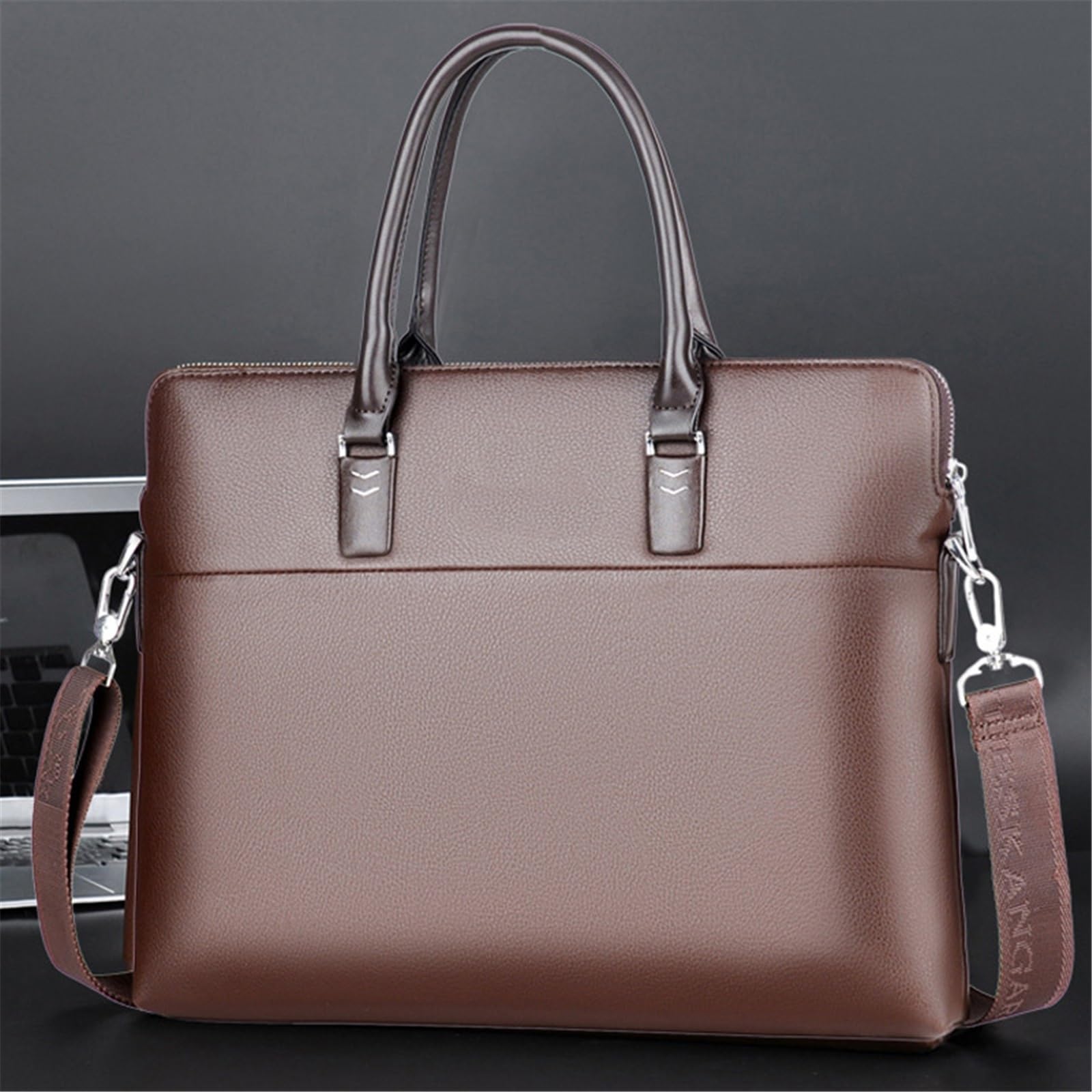 Ufficio Borsa da ufficio for laptop 14 pollici con valigetta in pelle uomo borsa a tracolla lavoro Cartella