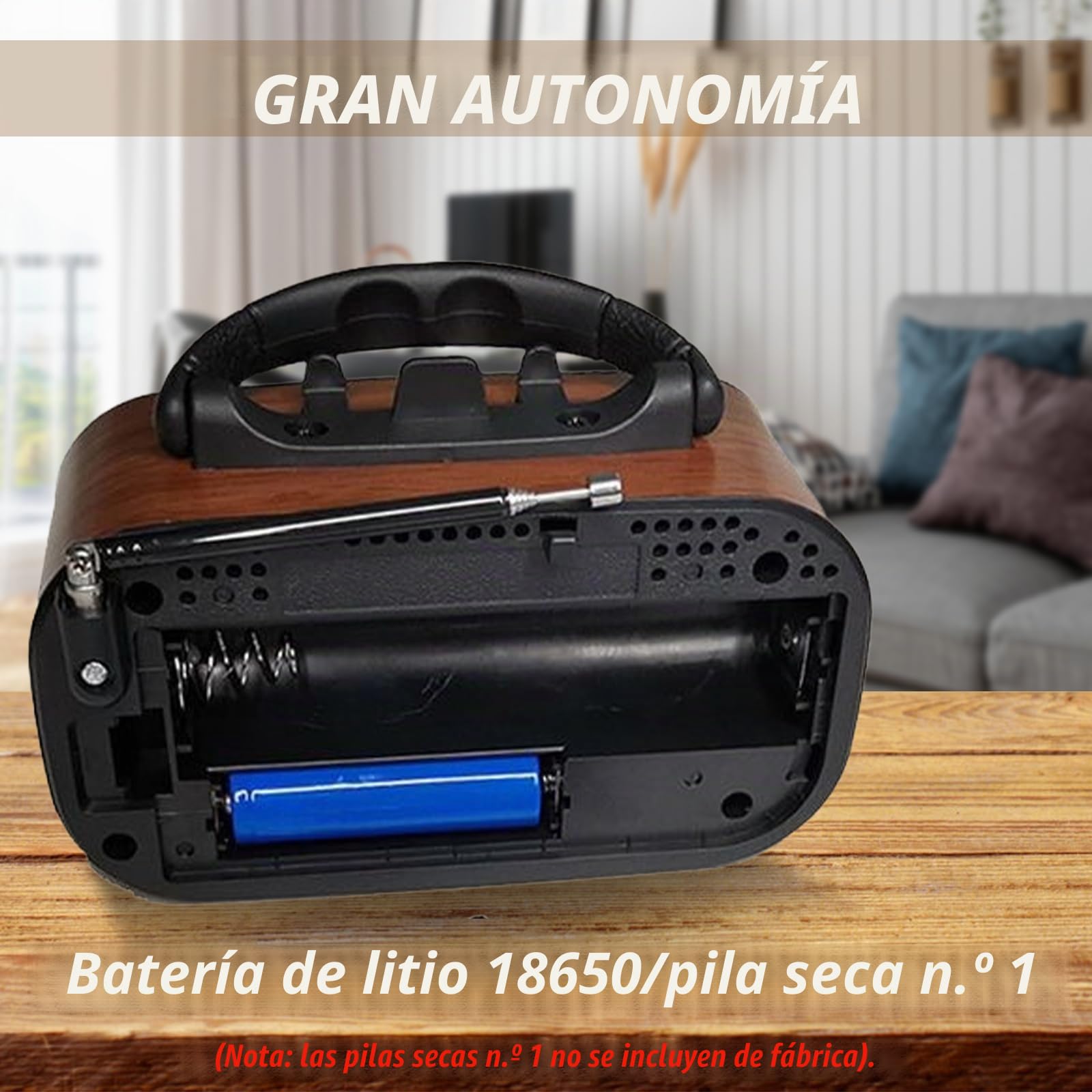 Radio retro con Bluetooth, AM/FM/SW Retro Radio Pequeño Solar Altavoz Bluetooth portátil con batería de 1200 mAh, compatible con USB/TF, radios vintage para el hogar, la oficina, el exterior