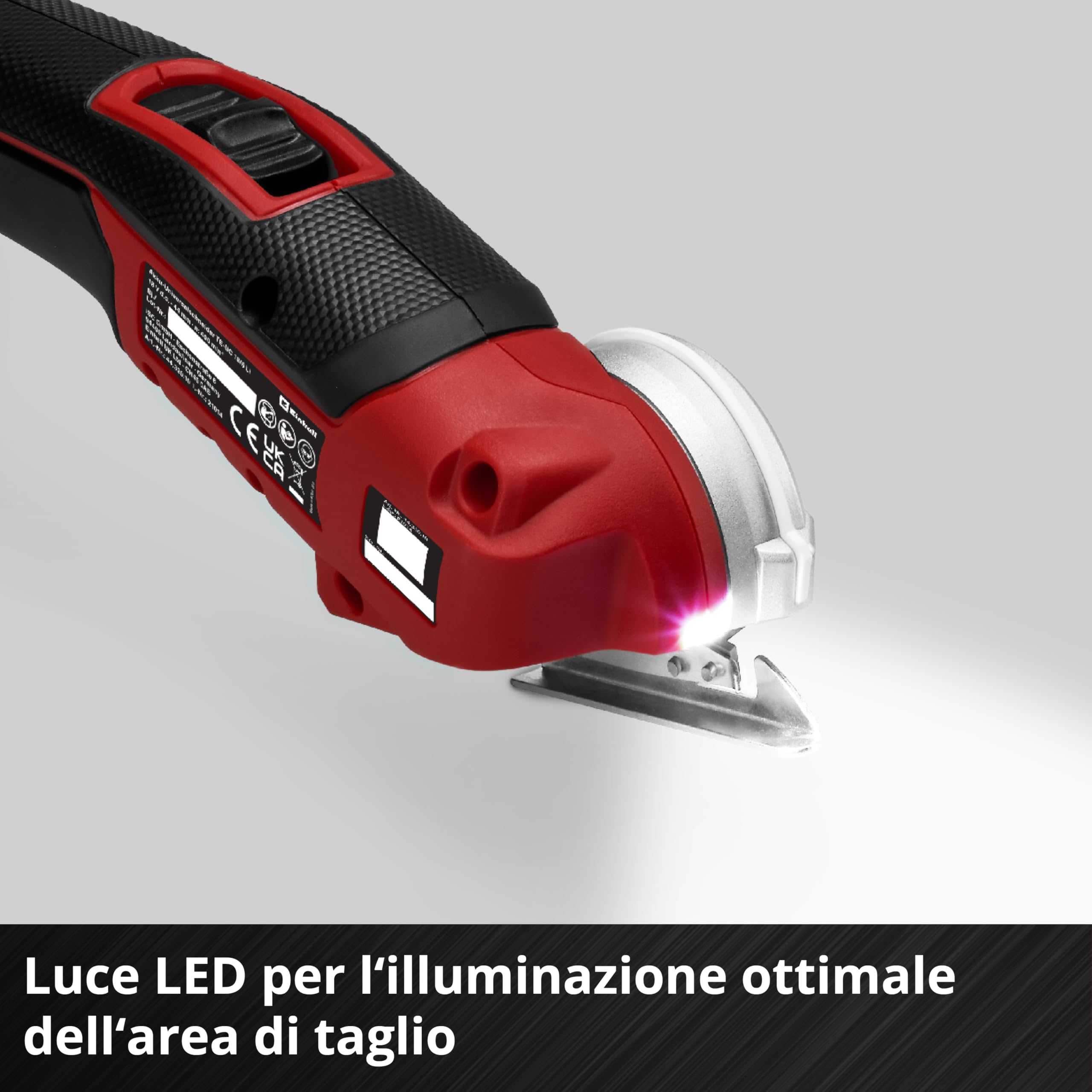 Taglierina universale Einhell TE-UC 18/6 Li - Solo Power X-Change (18 V, taglierina universale per materiali fino a 6 mm, luce LED, linea guida taglio, senza batteria)