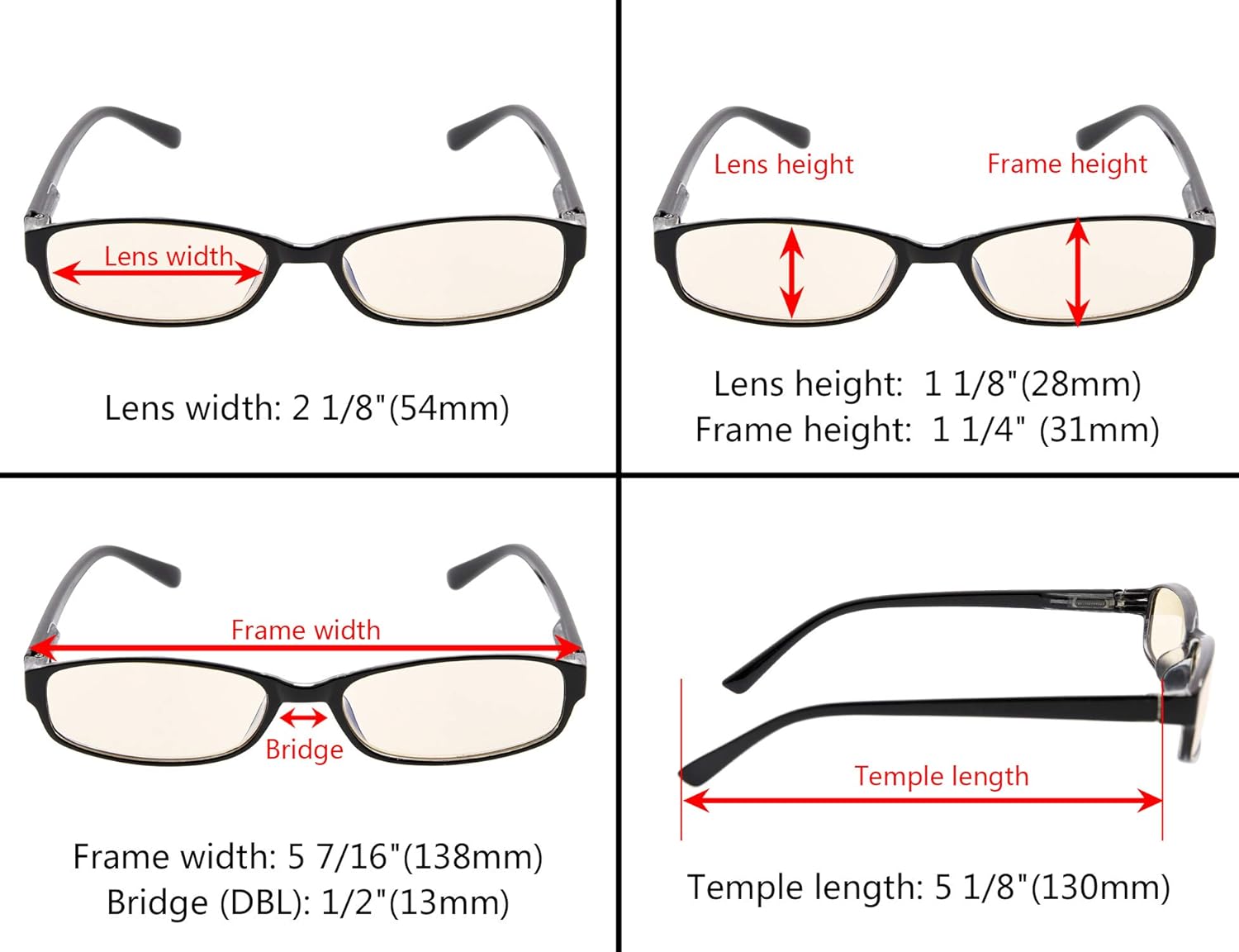 5-Pack Computer Reading Glasses UV Protection Eyeglasses Readers Women