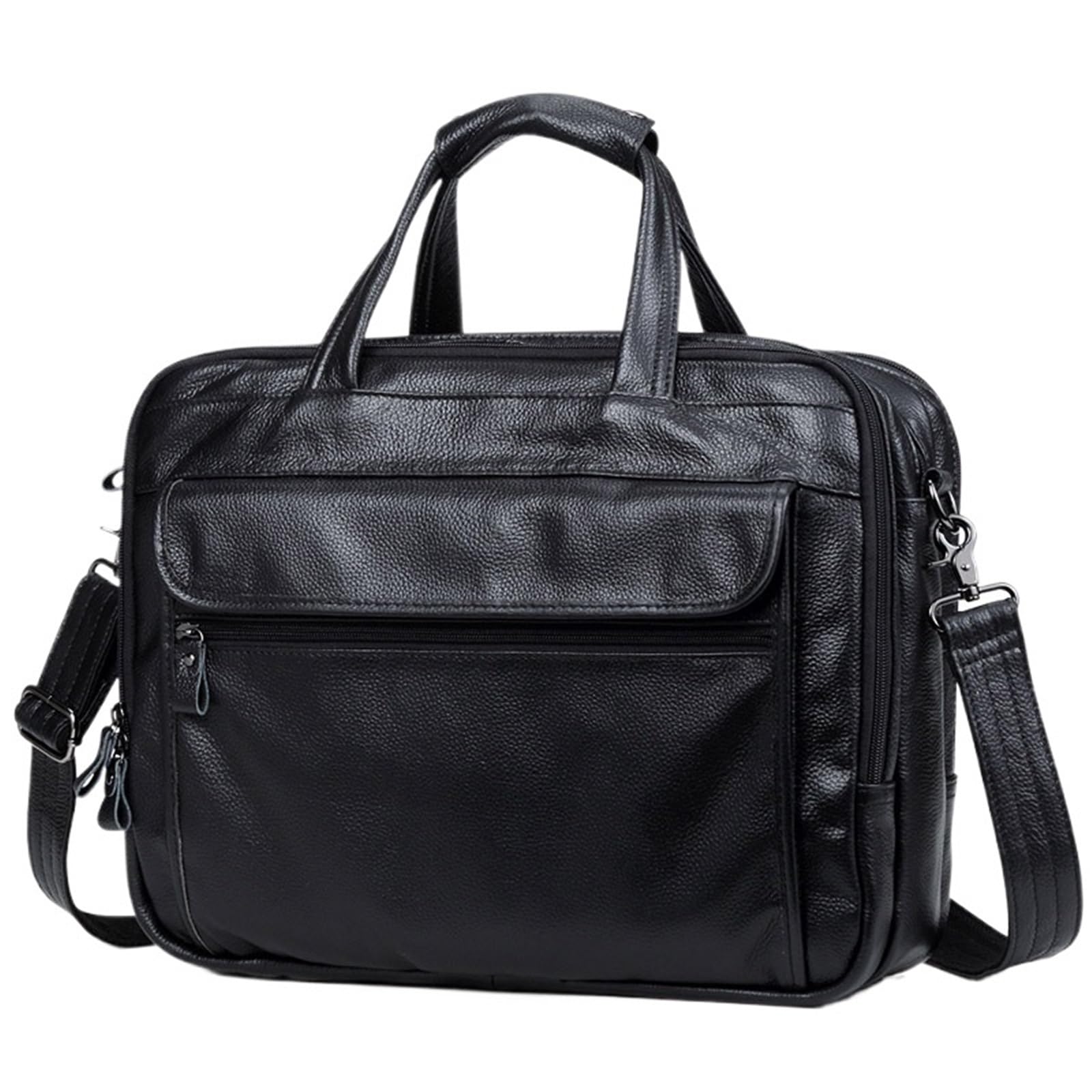 Valigetta 24 Ore Uomo Borsa da ufficio uomo in pelle lavoro casual viaggio Borse a tracolla for laptop 15,6 pollici Valigetta