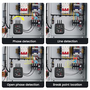 EITAI1000C Non-Contact Phase Rotation Meter, AC 70V-1000V, 0.6inch/16mm, Manufacturer Direct Sales, Phase Sequence Tester